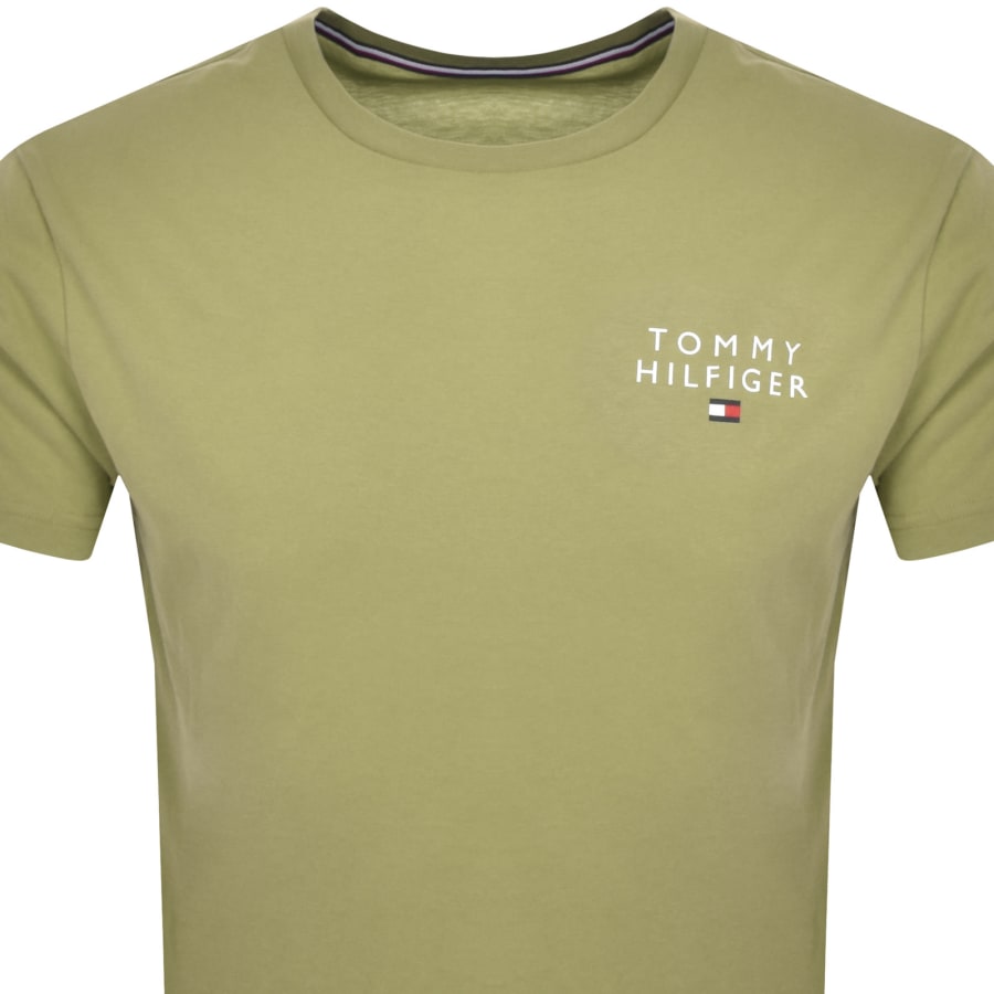 Olive green tommy hilfiger t shirt 2025